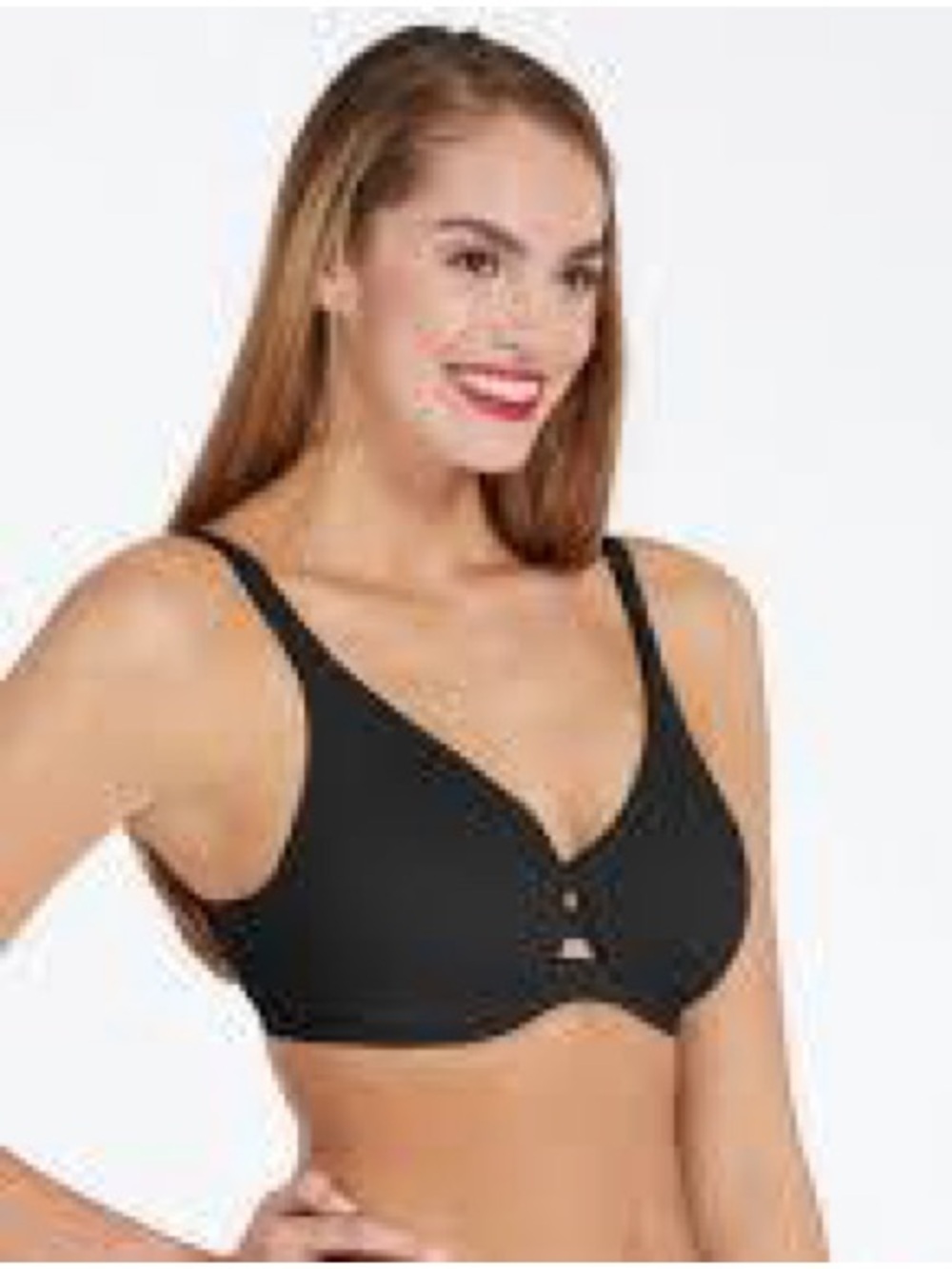 SPANX low profile Black Underwire minimize Bra 34G